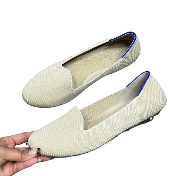 Rothy's Tan and Blue Loafers - Picture 6 of 7